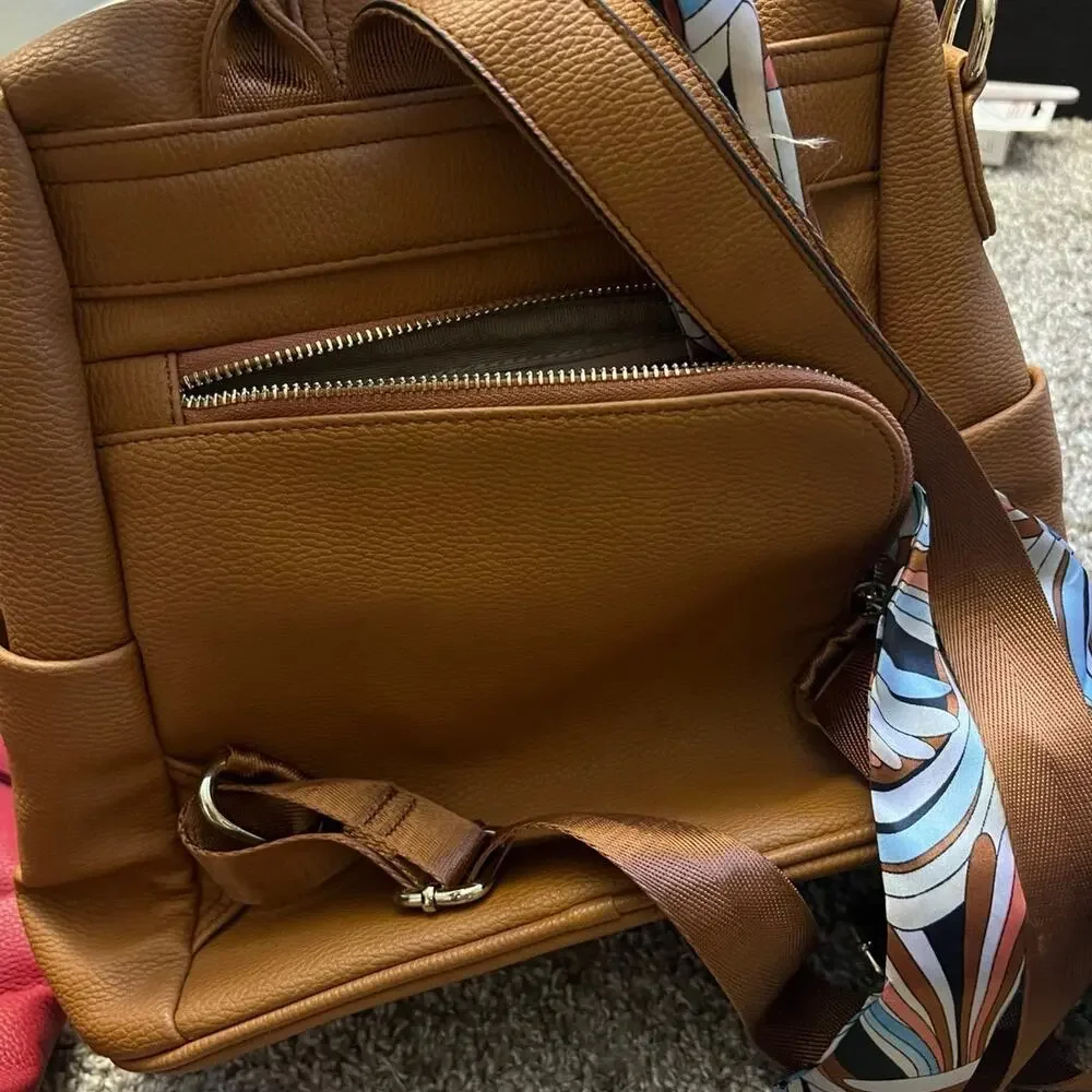 Set of 3 Vegan Leather Backpacks